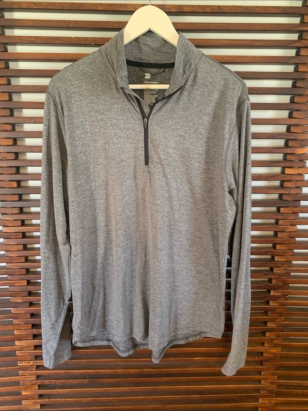 all in motion Heather Gray Quarter-Zip Long Sleeve Pullover